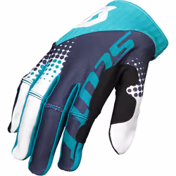 Scott 450 Angled Guanti da motocross, blu, dimensione L per uomo