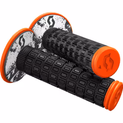 Scott Mellow Plus Donut Grip Motocross, nero-arancione