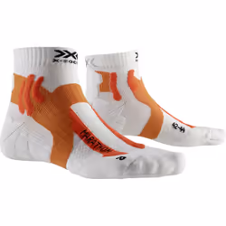 X-SOCKS MARATHON, Calzini per squadra, Arancione, Bianco, Adulto, Maschio, 45 - 47, Corsa