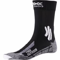 X-SOCKS TREK OUTDOOR, Calzini per squadra, Nero, Grigio, Adulto, Unisex, 39 - 41, Trekking, Trekking