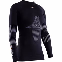X-BIONIC Energizer 4.0, Camicia, Adulto, Femmina, Nero, Opal Black / Arctic White, Monocromatico