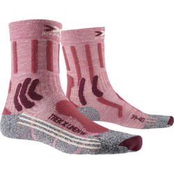 X-SOCKS Trek X Linen Femmina Calzini da corsa Borgogna, Grigio, Rosa 1 paio/a