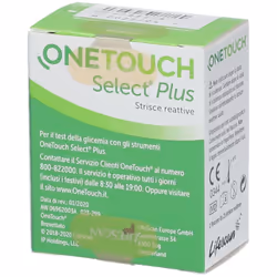 Onetouch Select Plus Strisce per Misurazione Glicemia 25 Pezzi