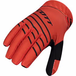 Scott 450 Angled Guanti Motocross, nero-rosso, dimensione XL per uomo
