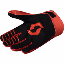 Scott 450 Angled Guanti Motocross, nero-rosso, dimensione XL per uomo