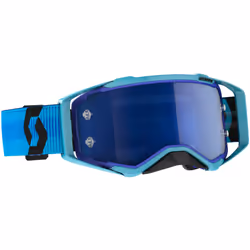 Scott Prospect Chrome blue/black Occhiali da motocross, nero-blu per uomo