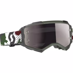 Scott Fury Camouflage Occhiali da motocross, nero-grigio per uomo
