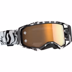 Scott Prospect Amplifier Occhiali Motocross in bianco/nero, oro per uomo