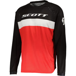 Scott 350 Evo Swap Maglia Motocross, nero-rosso, dimensione M per uomo