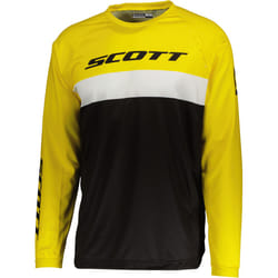 Scott 350 Evo Swap Maglia Motocross, nero-giallo, dimensione L per uomo