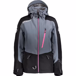 Scott Intake Dryo Giacca da motoslitta da donna, nero-grigio-rosa, dimensione 2XL per donne