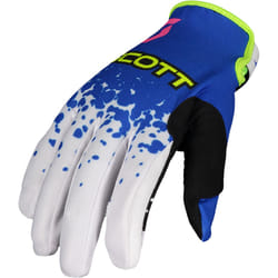 Scott 350 Race Evo Guanti motocross, blu-giallo, dimensione S per uomo
