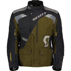 Scott Dualraid Dryo Giacca tessile motociclistica, nero-verde, dimensione M per uomo