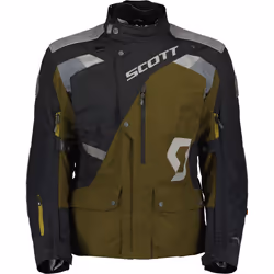 Scott Dualraid Dryo Giacca tessile motociclistica, nero-verde, dimensione 3XL per uomo