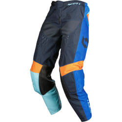 Scott 350 Race Evo 2023 Pantaloni Motocross, blu-arancione, dimensione 30 per uomo