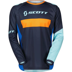 Scott 350 Race Evo 2023 Maglia Motocross Bambini, blu-arancione, dimensione 2XS