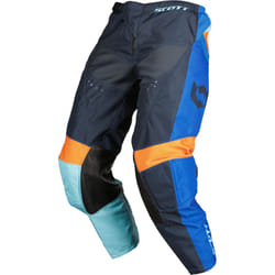 Scott 350 Race Evo 2023 Pantaloni Motocross per bambini, blu-arancione, dimensione XL