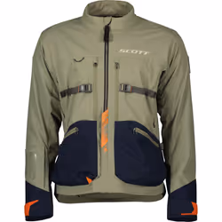 Scott Superlight Giacca tessile moto, verde-blu, dimensione L per uomo