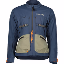 Scott Superlight Giacca tessile moto, verde-blu-marrone, dimensione 4XL per uomo