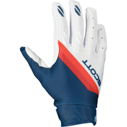 Scott Evo Dirt Guanti da motocross, bianco-rosso-blu, dimensione S per uomo