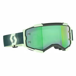 Scott Fury Chrome Dark Occhiali da motocross, verde per uomo
