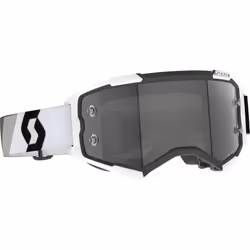 Scott Fury Light Sensitive Occhiali da motocross nero/bianco, nero-bianco per uomo