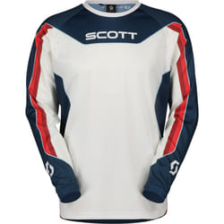 Scott Evo Dirt Maglia Motocross, bianco-rosso, dimensione 2XL per uomo