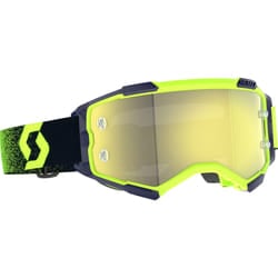 Scott Fury Chrome Occhiali da motocross, verde-giallo per uomo