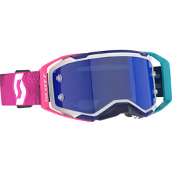 Scott Prospect 2.0 AMP Chrome Occhiali da motocross, rosa-blu per uomo