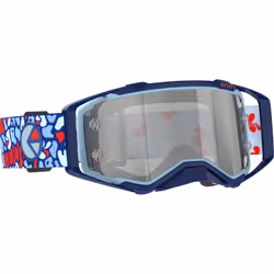 Scott Prospect Ethika Occhiali da motocross, rosso-blu per uomo