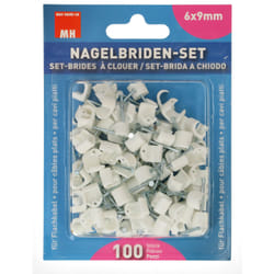 Max Hauri AG 139710 fermacavo Bianco 100 pz