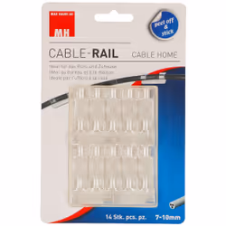 Max Hauri AG Cable Home 164657, Clip per cavo, Universale, Plastica, Trasparente