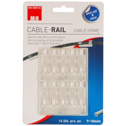 Max Hauri AG Cable Home 164657 organizer per cavi Universale Clip per cavo Trasparente 14 pz