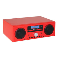 Roadstar HRA-9D+BT/RDL impianto stereo portatile Digitale 30 W DAB, DAB+, FM Rosso Riproduzione MP3