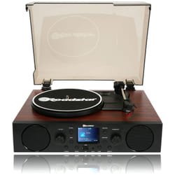 Roadstar TTR-8850ED BT piatto audio Giradischi con trasmissione a cinghia Nero, Legno