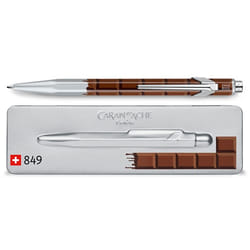 Caran d-Ache 849.752 penna a sfera Blu Penna a sfera retrattile a clip 1 pz