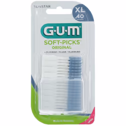 Gum Soft Piks Scovolino In Gomma Con Fluoro rimuove delicatamente e in sicurezza placca e residui di cibo tra i denti grazie  ...