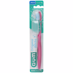 GUM Original White Spazzolino Anti-Macchia rimuove le macchie e la placca, ripristinando il bianco naturale dei denti. Setole ...