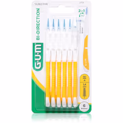 Lo scovolino interdentale G.U.M Bi Direction Interdental Brush 2714 è parte integrante dell'igiene dentale. Raggiunge i punti ...