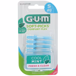 Gum Soft Picks Comfort Flex Cool Mint per una pulizia interdentale efficace e delicata. Ideali per gengive sensibili, con set ...