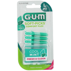 Gum Soft Picks Comfort Flex Scovolino Gomma Large 40 Pezzi
