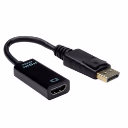 VALUE 12.99.3139, 0,15 m, DisplayPort, HDMI tipo A (Standard), Maschio, Femmina, Oro