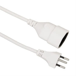 VALUE 19.99.1184 cavo di alimentazione Bianco 5 m Accoppiatore C12 Accoppiatore C13