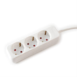 VALUE 19.99.1073 prolunghe e multiple 3 m 3 presa(e) AC Interno Bianco