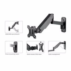 VALUE 17.99.1191 Supporto TV a parete Nero