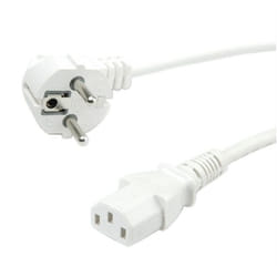 VALUE 19.99.1016 cavo di alimentazione Bianco 0,6 m CEE7/7 IEC 320