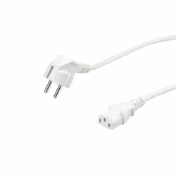 VALUE 19.99.1016 cavo di alimentazione Bianco 0,6 m CEE7/7 IEC 320