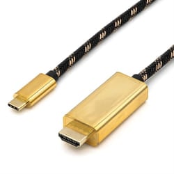 ROLINE 11.04.5844 adattatore grafico USB 3840 x 2160 Pixel Nero, Oro