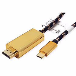 ROLINE 11.04.5844 adattatore grafico USB 3840 x 2160 Pixel Nero, Oro - Vista aggiuntiva 2
