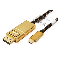ROLINE 11.04.5848 adattatore grafico USB 4096 x 2560 Pixel Nero, Oro
